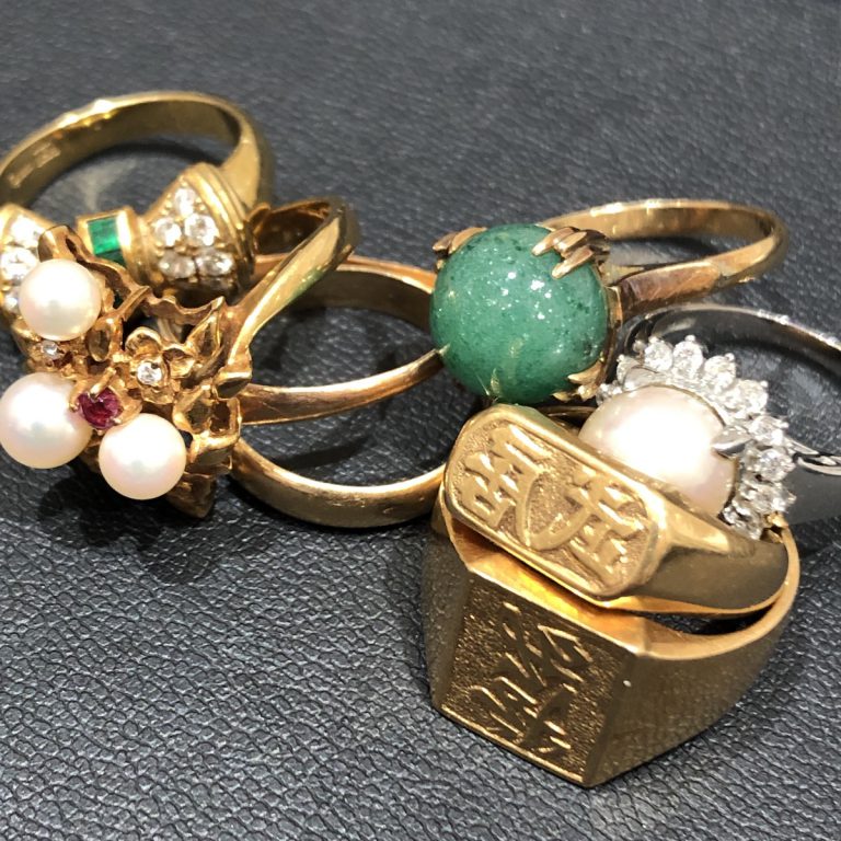 K18リング / Pt900リング