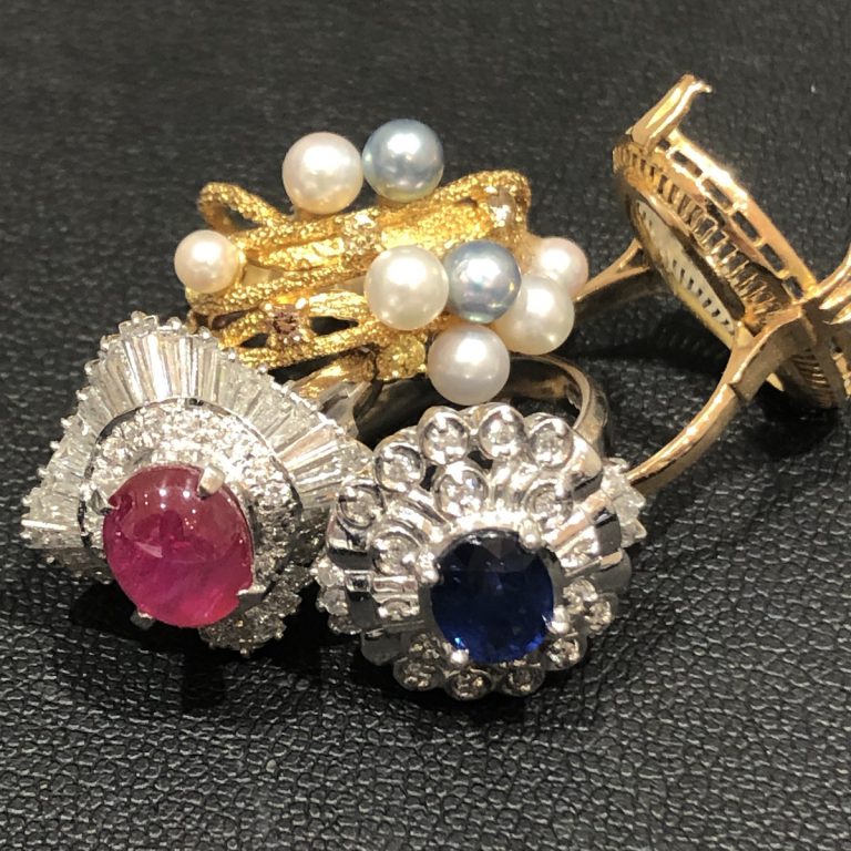 K18リング / Pt900リング