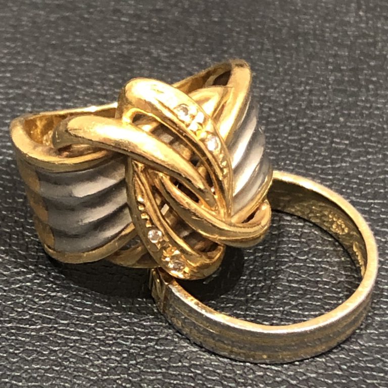 K18 / Pt900リング