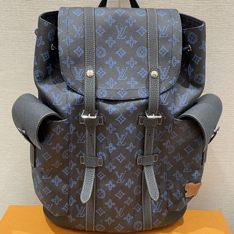 美品 ルイヴィトン モノグラム クリストファーMM /ブルー  M46338