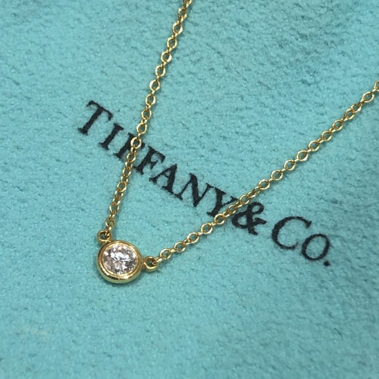 ティファニー/ ネックレス Au750 ダイヤ